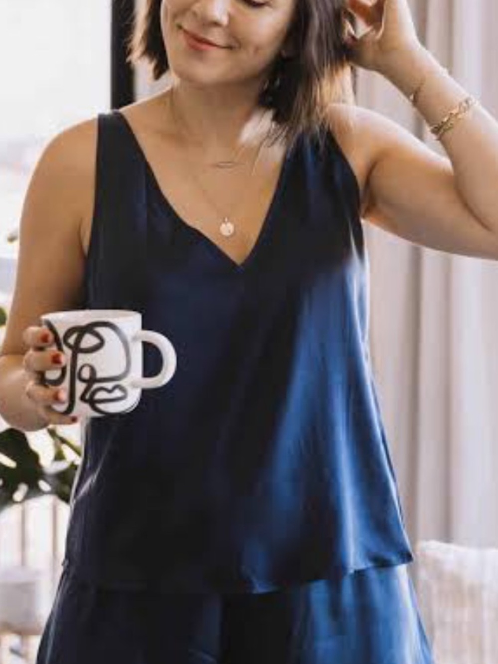 Lunya washable silk tank top pajama